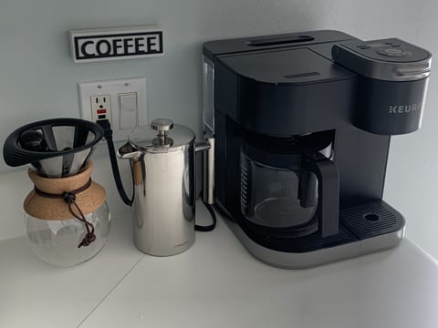 The ultimate coffee bar - pour over, French press, drip and single serve/k-cup