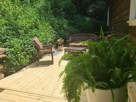 Back yard sitting area