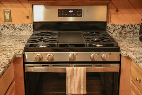 Stove with cast iron plate