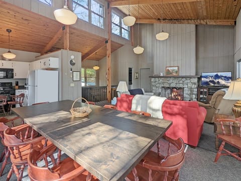View from Dining Area to Living Room & Kitchen