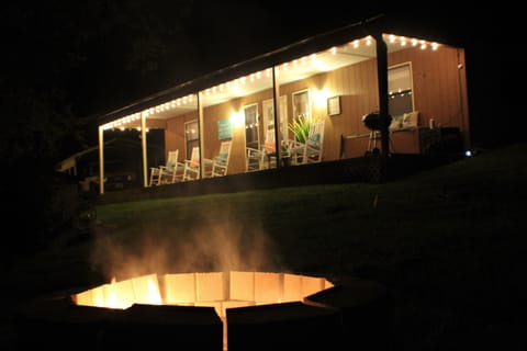 Roast smores at your personal fire pit or relax on the porch