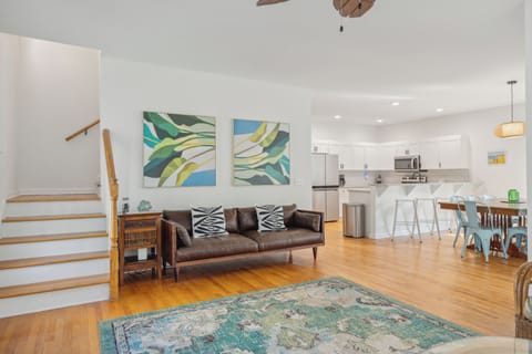 The open concept layout is perfect to keep everyone connected, even when doing their own thing.