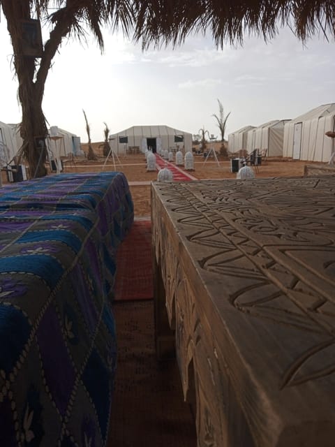 Outdoor banquet area
