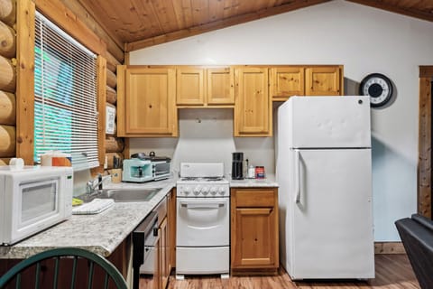 Full kitchen ready for home-cooked meals—coffee to cocktails, it’s all here.