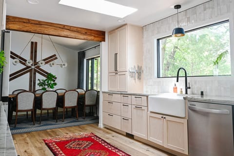 Dining table with seating for 10 