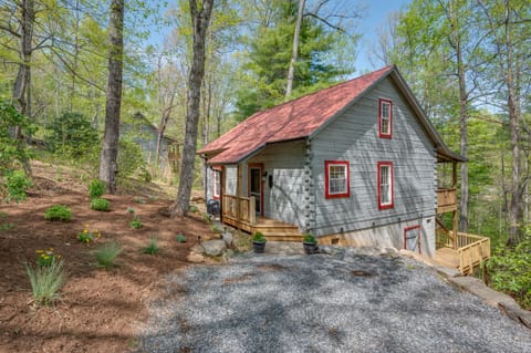 Cabin in a woodsy setting