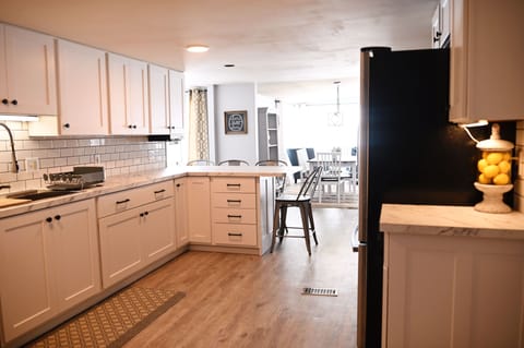 The view you’ll see when first walking into the home. 