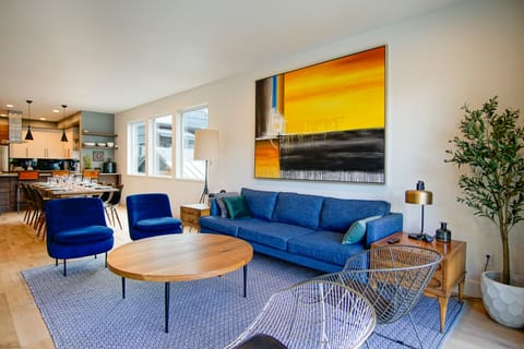 Expansive open-concept main floor has room to spare.