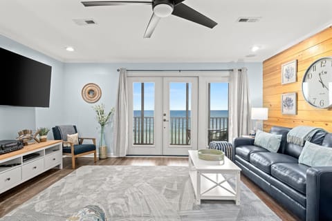 Living room looking over the Gulf of Mexico