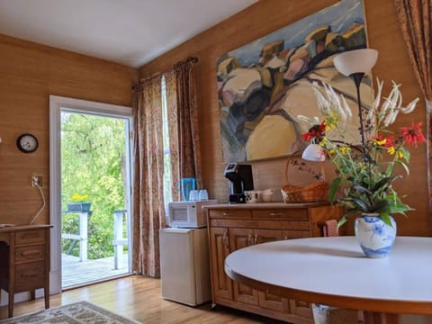 First floor bedroom wheelchair-accessible with private bath