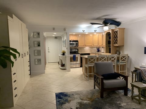 Queen Murphy bed to the left. 