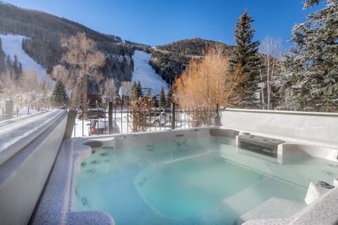 Communal outdoor hot tub.