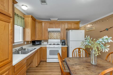 You'll enjoy staying in and cooking in the fully stocked kitchen