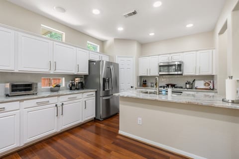 Kitchen- ample cooking supplies. Cusinart coffee maker & Nespresso coffee maker