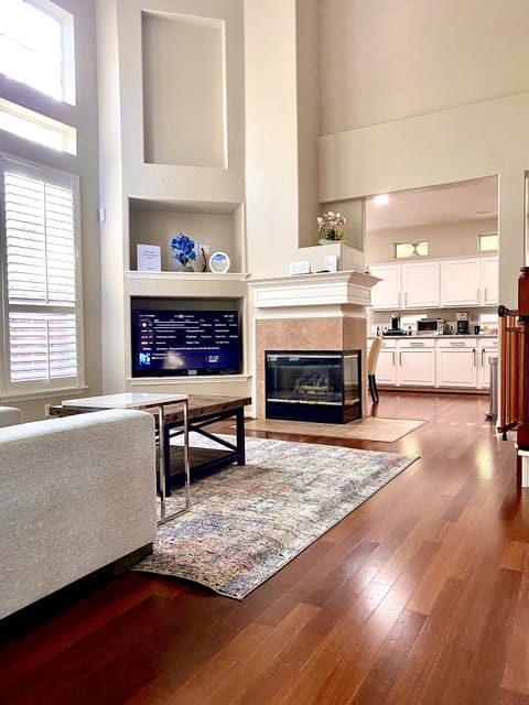 Living room- high ceiling