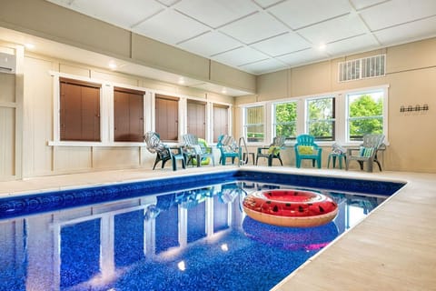 The BIG DIPPER PRIVATE INDOOR POOL is 12'x20'x36" 