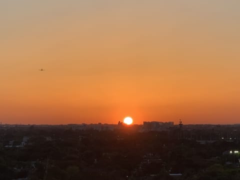 Daily panoramic sunset and sunrise views from the private balcony