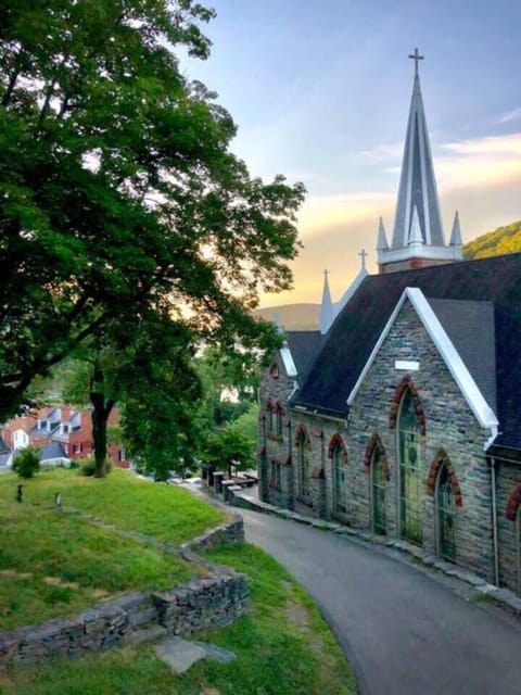 Just a short walk down the Appalachian Trail brings you to St. Peters church and lower Harpers Ferry.