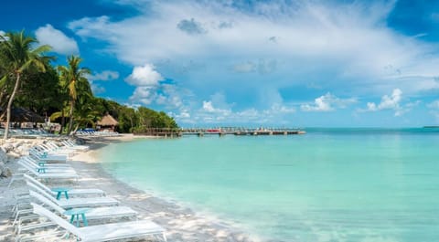 Direct beach access from the property and guest can use beach side loungers too