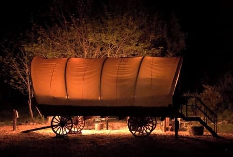 Lonestar wagon illuminated. 