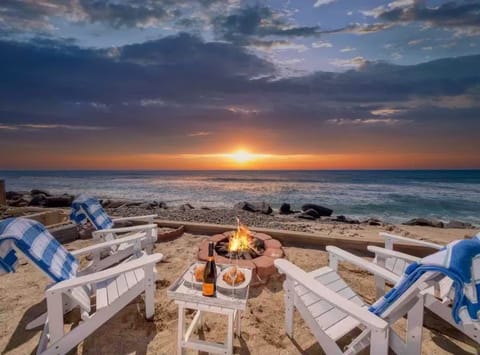 Enjoy the sunsets and stunning views from your own private beach.