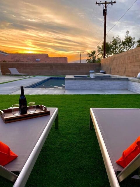 Lounge back under the cedar pergola as you take in the beautiful sunset and the new amazing pool. Serene setting for a relaxing getaway.