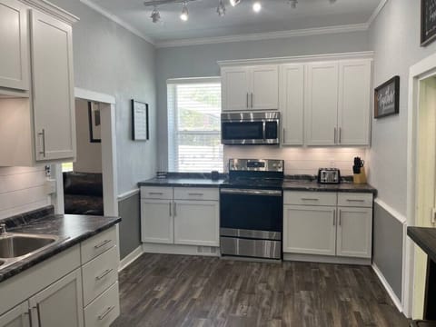 Fully stocked kitchen