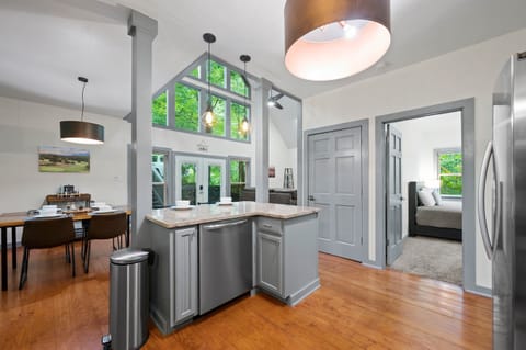 This kitchen is perfect for hosting due to it's open floor plan!