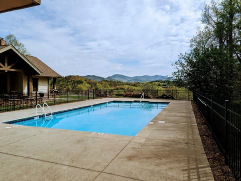 Beautiful Community salt water pool over looking The Smokies 