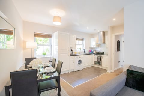 Open plan kitchen dining area