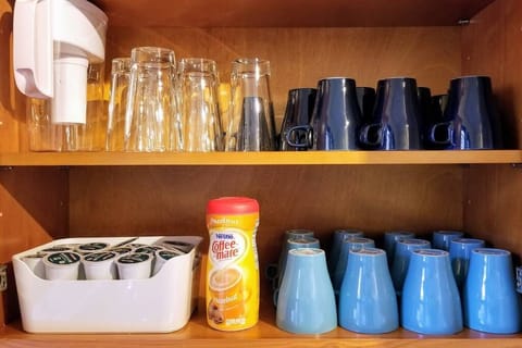 Cook up a storm in our stocked kitchen with all the basics