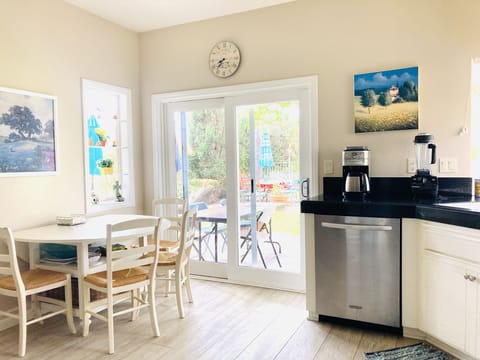Kitchen with breakfast nook.