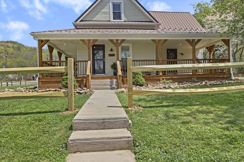 Guests will enter their suite under the covered porch.