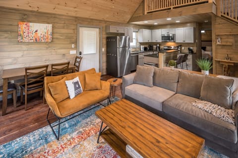 Open Concept Living Room, Dining Area and Kitchen