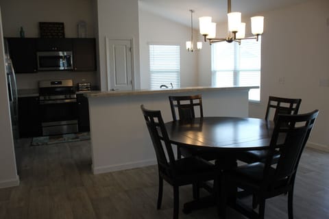 Dining area and kitchen
