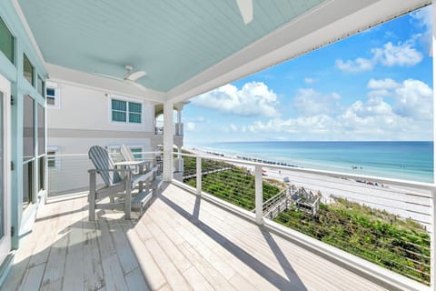 Beachfront deck