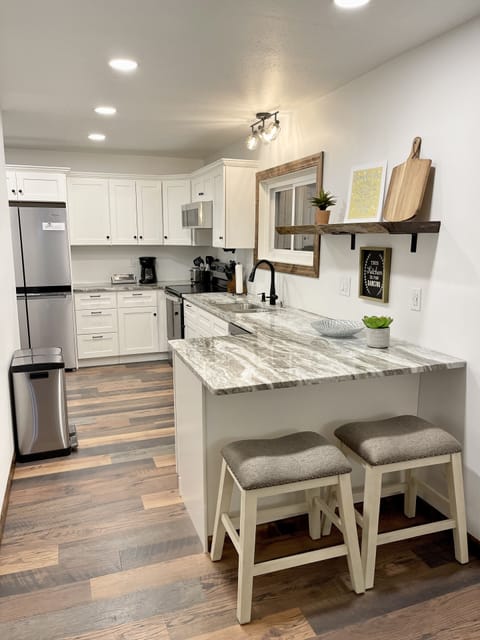 Fully stocked kitchen
