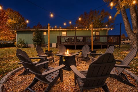 8-person firepit area perfect for chilly fall nights with loved ones