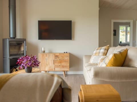 Living area | Barn Owl Lodge - Bechan Retreats, Newtown