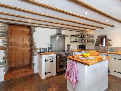 Kitchen area | Ty Dewi - Farm House Cottages, Solva, near St Davids