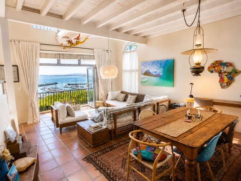 Living room and dining area 