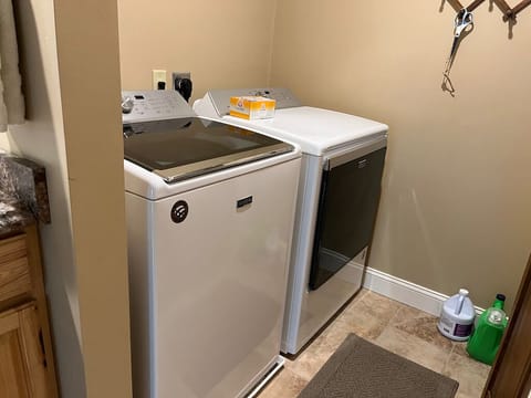 Washer and dryer. 