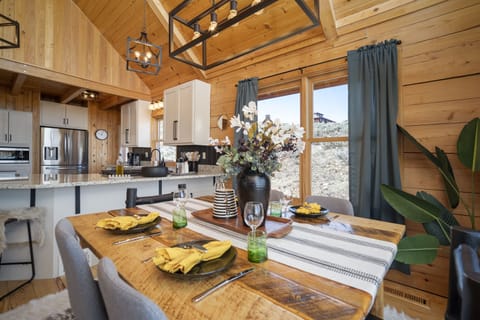 Modern Decor in Cozy Rocky Mountain Cabin