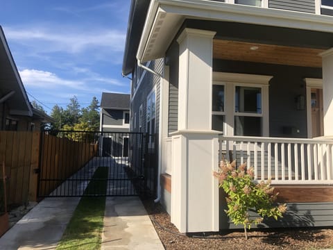 Driveway gate adds privacy and security