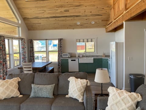 Kitchen, dining, family room