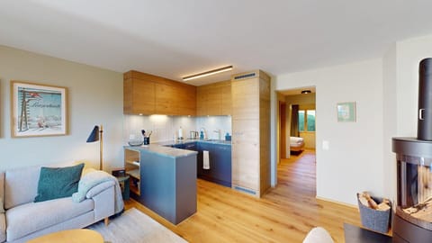 Kitchen and living area