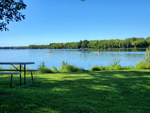 Yes, we are this close to the lake - pic taken while standing on the front steps