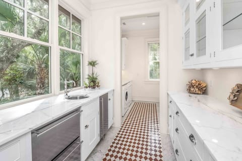 Butlers pantry and laundry area