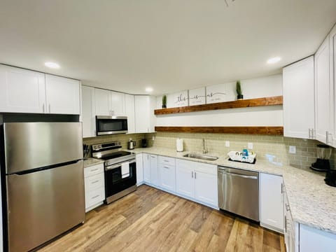 Fully stocked kitchen ready to make you feel at home!