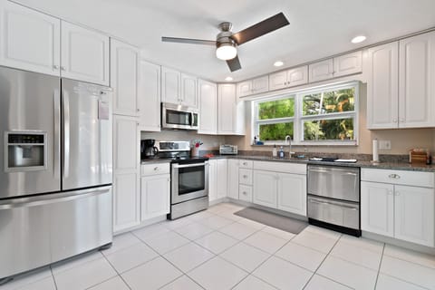 large open kitchen with all supplies